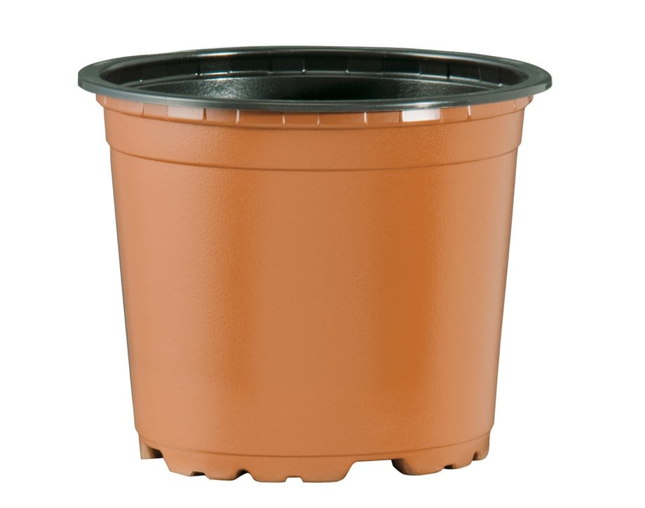 Pöppelmann Teku VCG 10,5 Renkli Yuvarlak Saksı – 0,46 L, Profil Tabanlı, 30 Adet