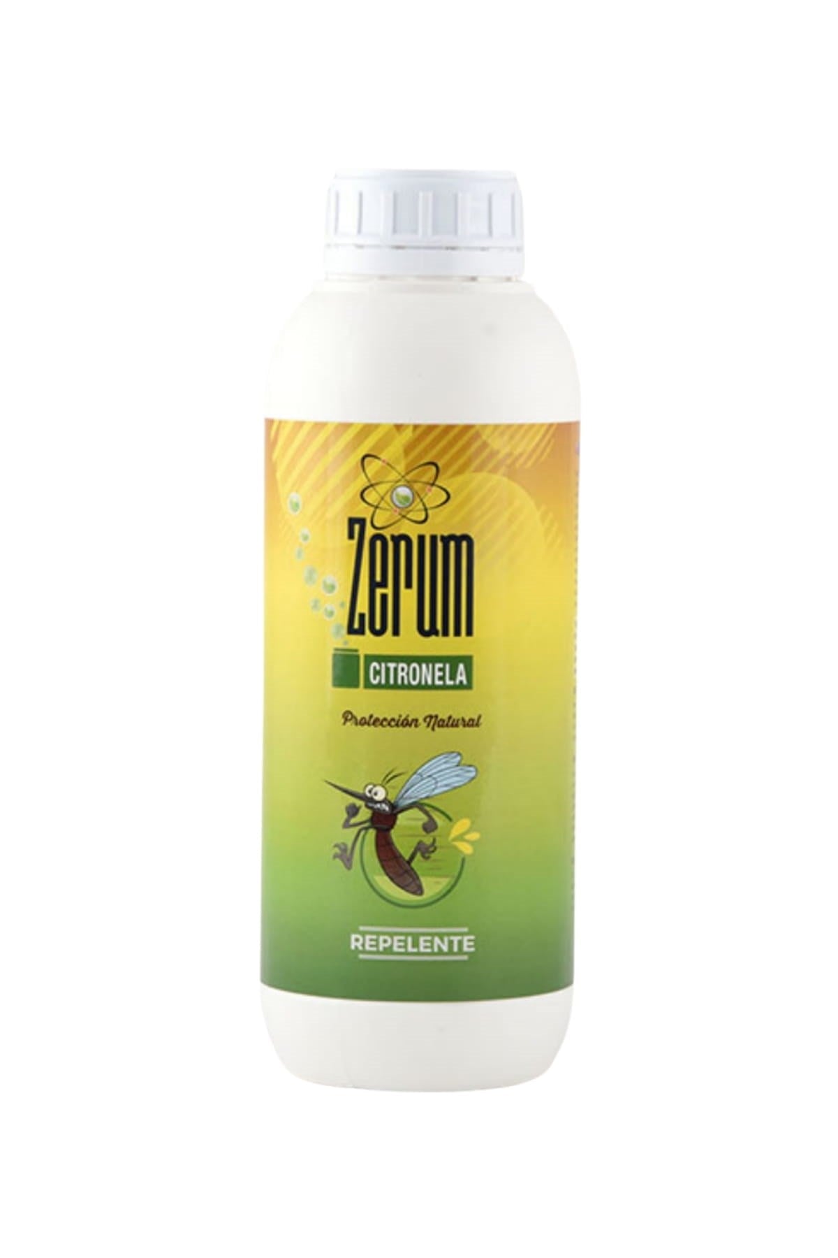 Zerum Pro sıvı yenileme citronela 1 litre – kapaklı plastik şişe ve Zerum logolu renkli ürün etiketi
