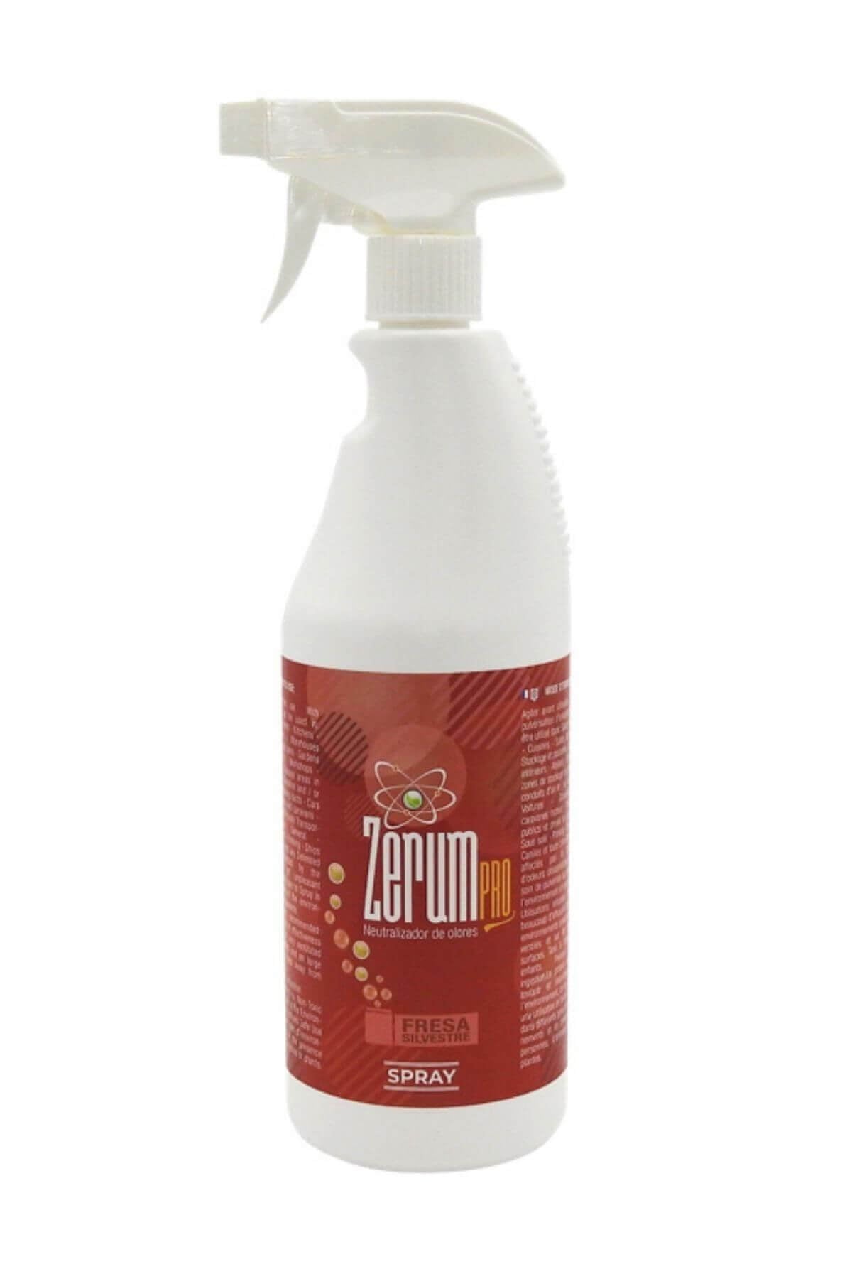 Zerum Pro sprey dağ çileği 750 ml – tetik başlıklı büyük sprey şişesi ve Zerum logolu renkli etiket